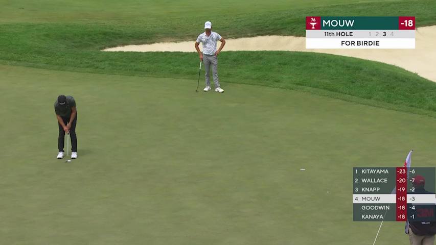 William Mouw drains birdie putt at 3M Open