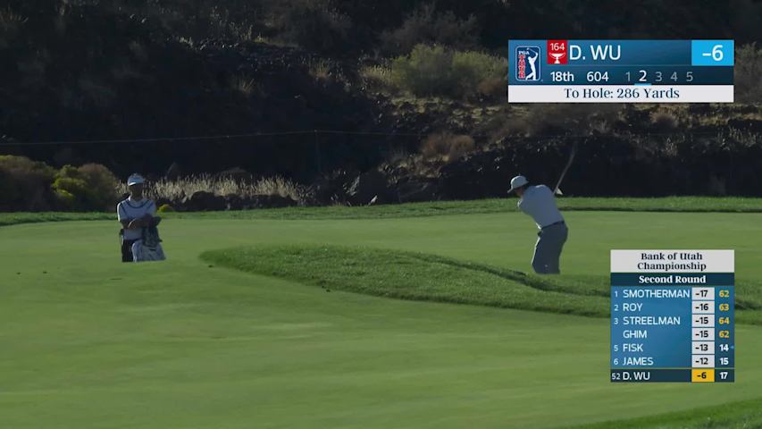 Dylan Wu reaches par-5 No. 18 in two, makes birdie at Bank of Utah