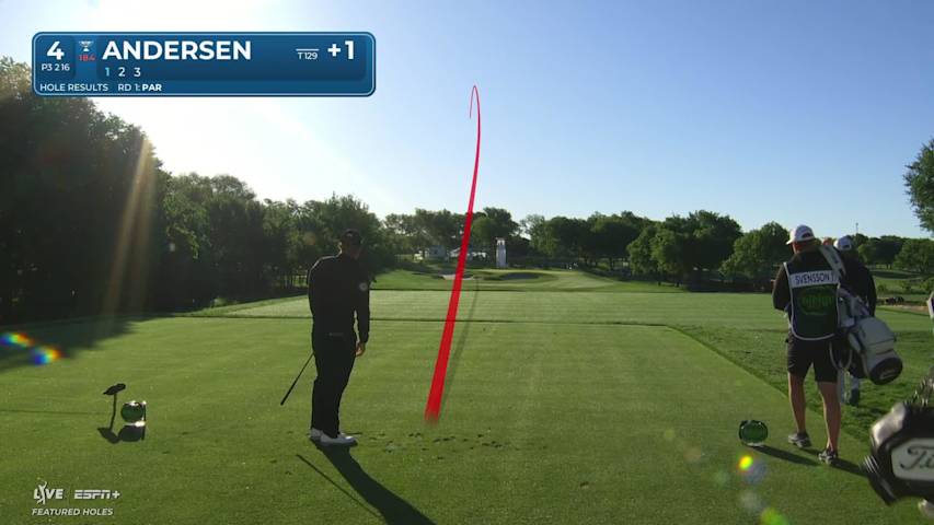 Mason Andersen makes birdie on No. 4 at THE CJ CUP