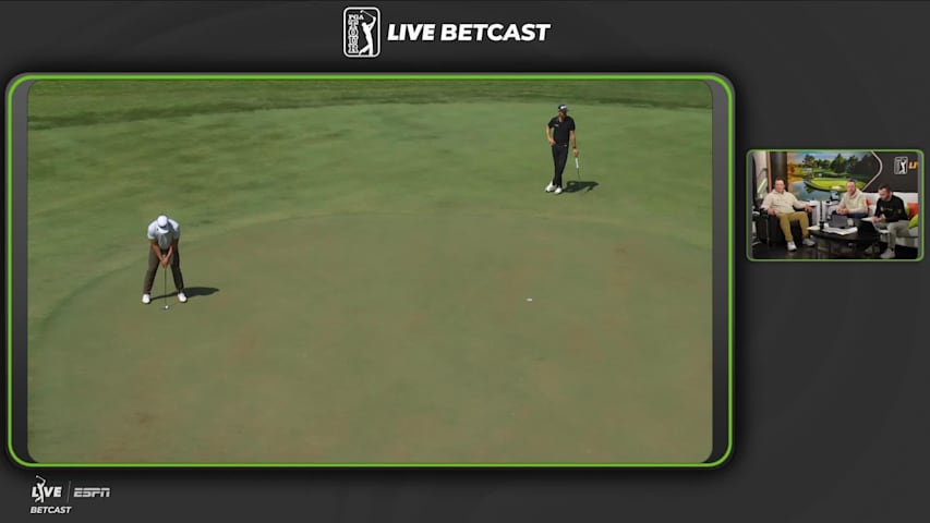Aldrich Potgieter sinks 20-foot birdie putt on No. 4 at FedEx St. Jude