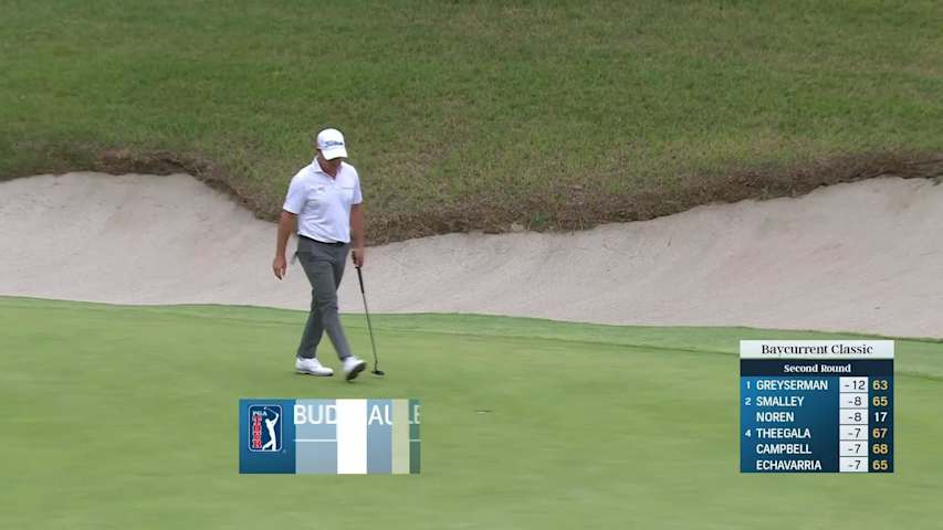 Bud Cauley buries long birdie putt at Baycurrent