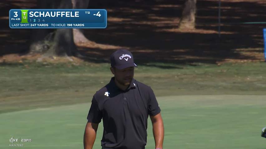 Xander Schauffele hits 196-yard approach to 8 feet, sets up birdie on No. 3 at Valspar