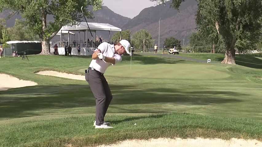 Robby Shelton makes birdie on No. 13 at Utah Championship
