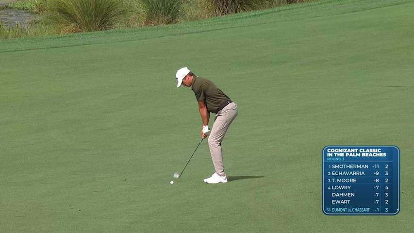 Adrien Dumont de Chassart hits 109-yard approach to 12 feet, makes birdie on No. 13 at Cognizant Classic