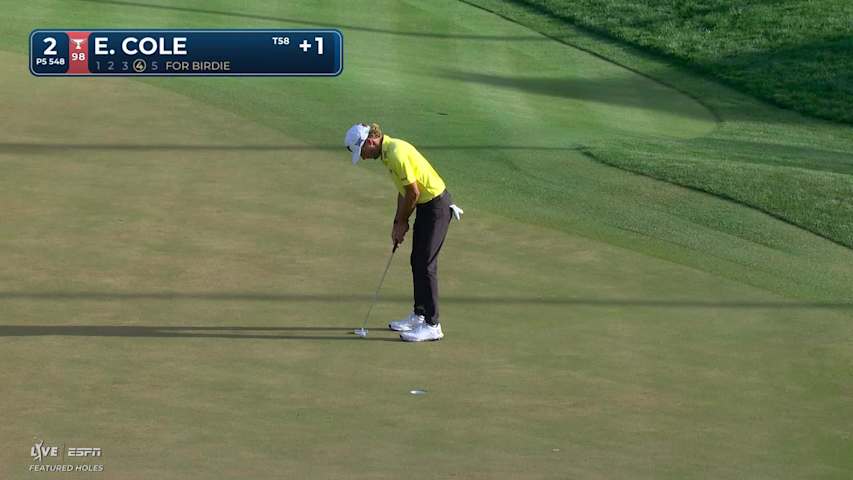 Eric Cole makes 6-foot birdie putt on No. 2 at THE PLAYERS