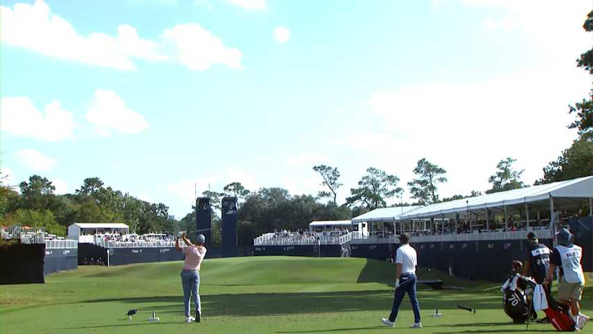 Zack Fischer uses nice tee shot to set up birdie at Cadence Bank