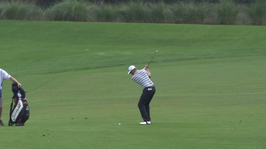 John Merrick’s approach sets up tap-in birdie at The RSM Classic