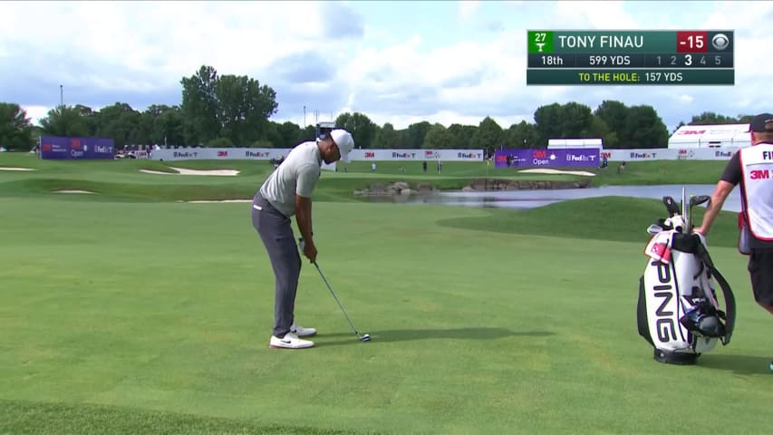 Tony Finau birdies No. 18 in Round 4 at 3M Open