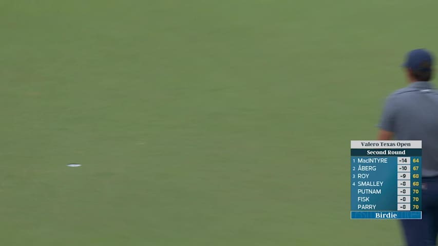 Ryo Hisatsune sinks 25-foot birdie putt on No. 16 at Valero