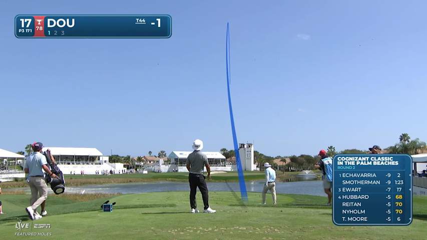 Zecheng Dou nearly aces No. 17 at Cognizant Classic