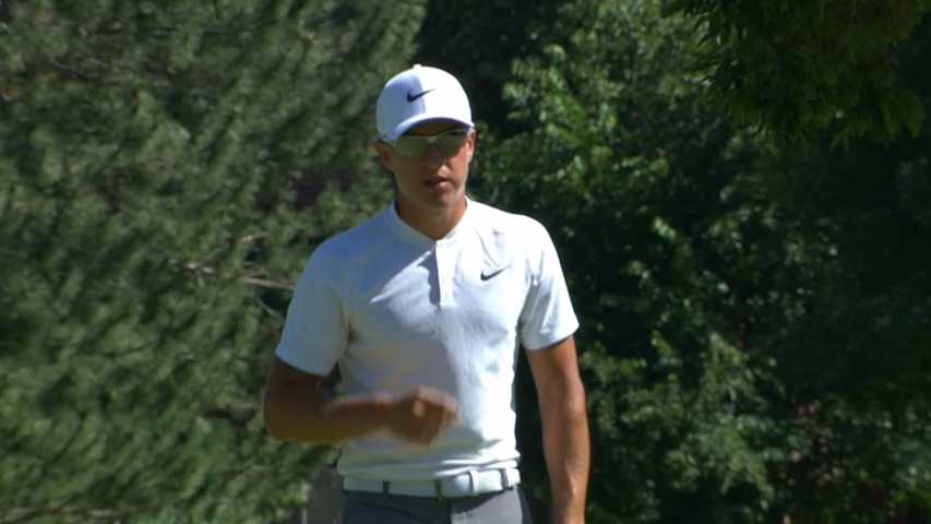 Cameron Champ sinks long birdie putt at Utah Championship