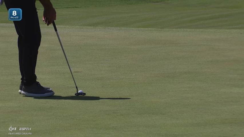 Stephan Jaeger makes birdie on No. 8 at John Deere
