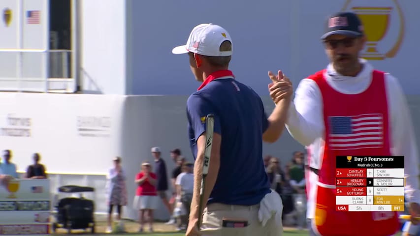 Henley/Bridgeman makes birdie on No. 10 at the 2026 Presidents Cup