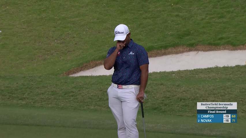 Rafael Campos earns emotional first win at Butterfield Bermuda