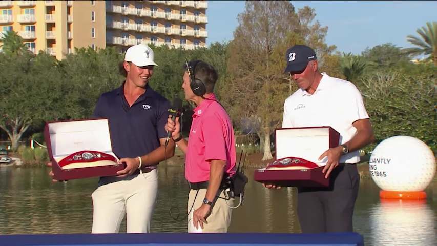 Team Kuchar interview and presentation of the Willie Park Trophy at PNC Championship