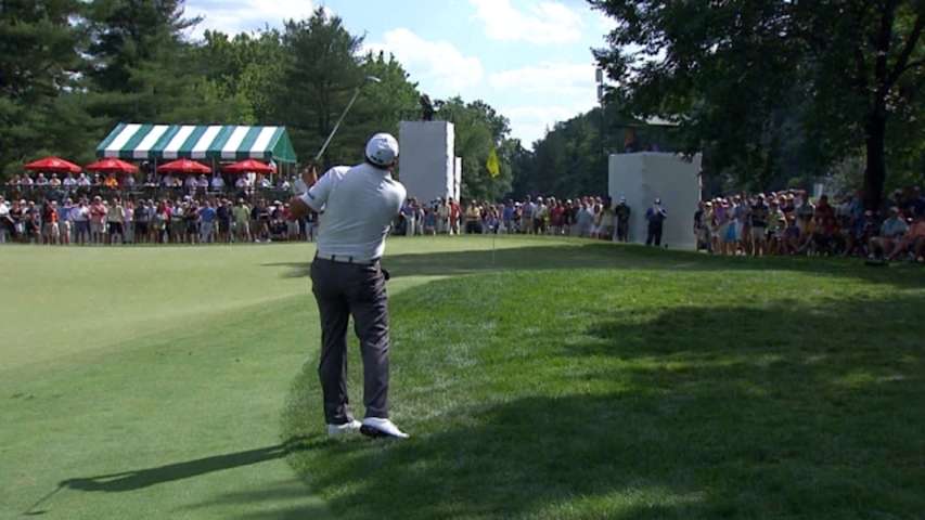 Angel Cabrera’s second shot sets up birdie on No. 12 at The Greenbrier