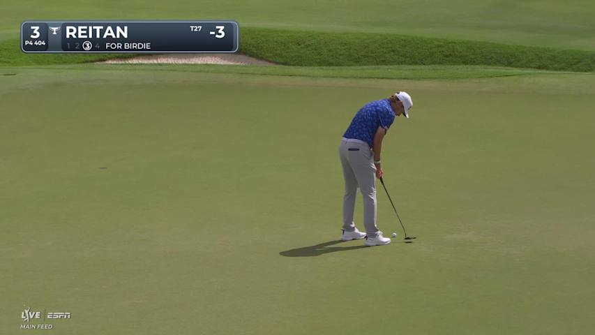 Kristoffer Reitan's 105-yard approach sets up birdie on No. 3 at TOUR Championship