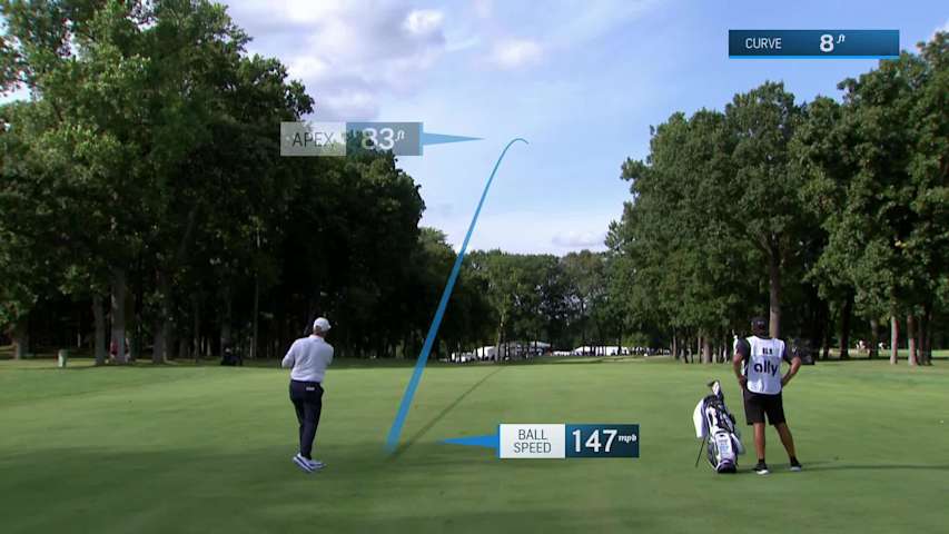 Ernie Els makes birdie on No. 16 at The Ally Challenge