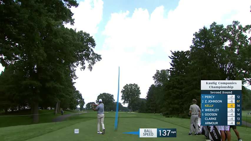Jerry Kelly makes birdie on No. 15 at Kaulig Companies Championship