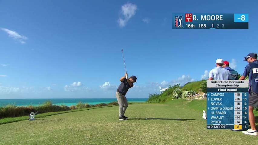 Ryan Moore uses quality tee shot to set up birdie at Butterfield Bermuda