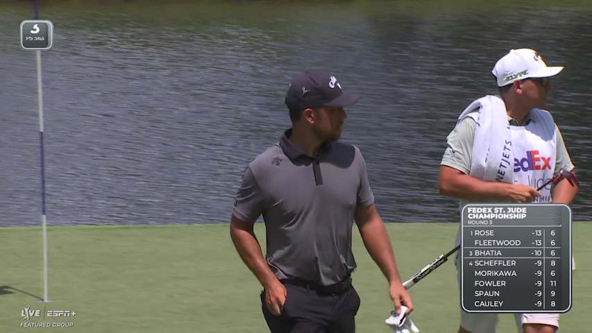 Xander Schauffele makes birdie on No. 3 at FedEx St. Jude
