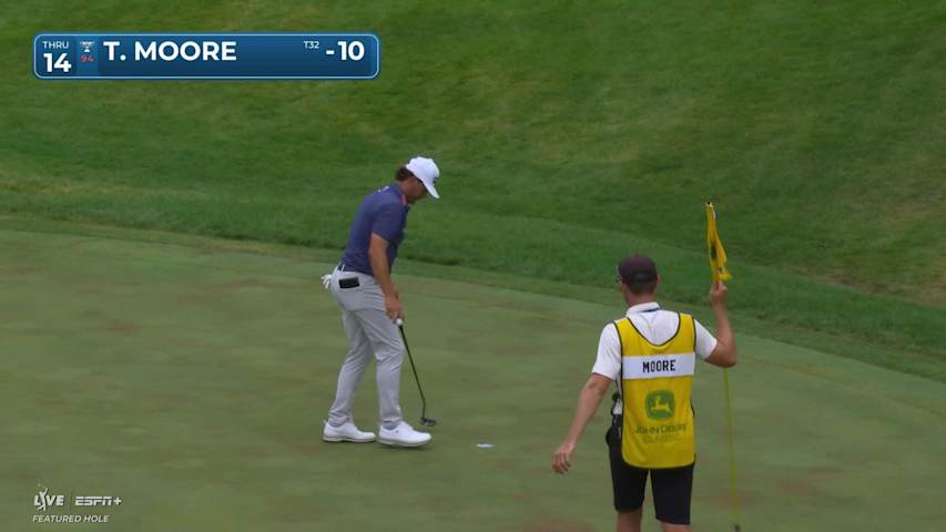 Taylor Moore makes birdie on No. 14 at John Deere