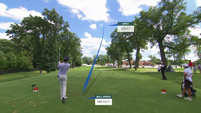Jackson Suber makes birdie on No. 9 at Rocket Classic