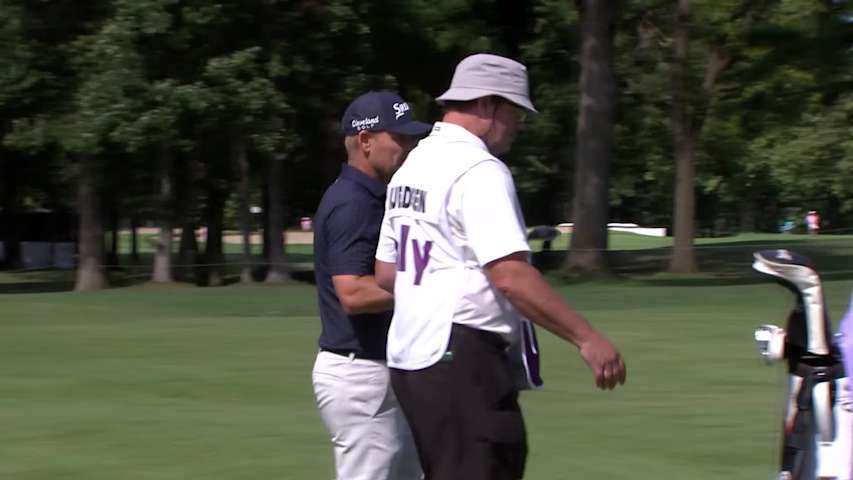 Søren Kjeldsen makes eagle putt on No. 16 at The Ally Challenge