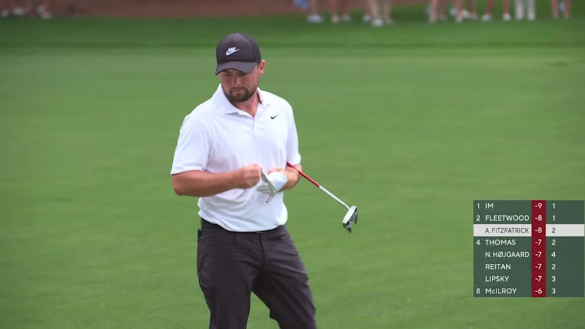 Alex Fitzpatrick gets up-and-down from 166 yards for birdie on No. 3 at Truist Championship