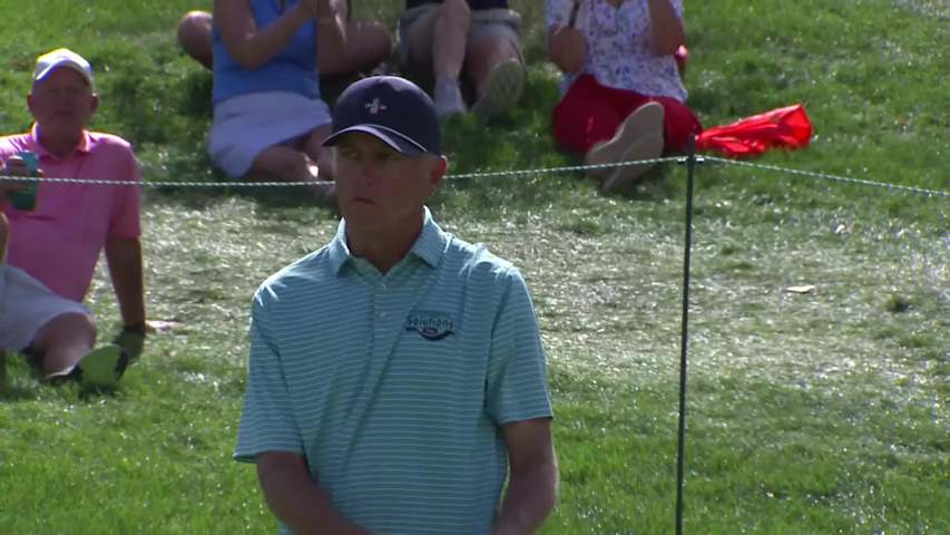 Bo Van Pelt makes birdie putt on No. 6 at Sanford International