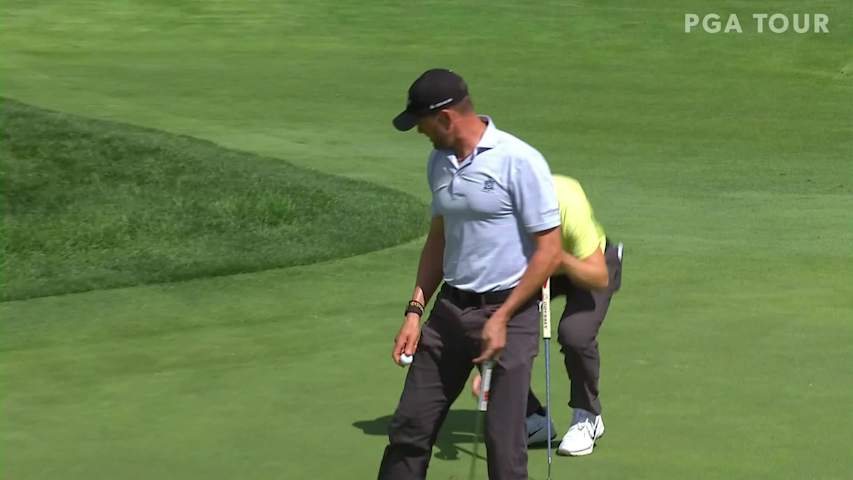 D.J. Trahan makes short birdie putt at Rocket Mortgage