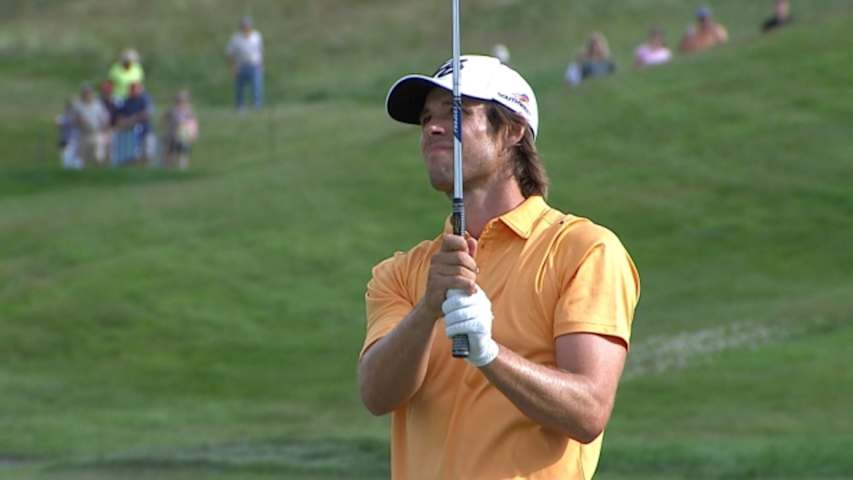 Aaron Baddeley’s superb shot leads to birdie at Travelers