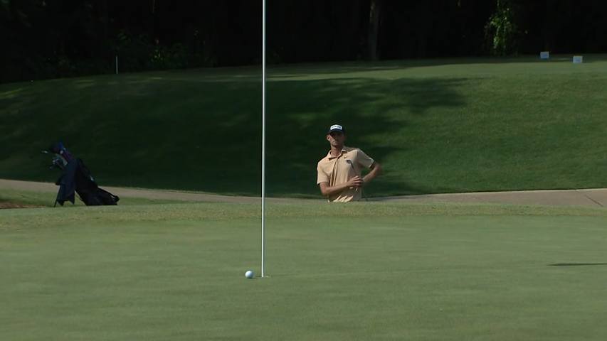 Michael Feagles gets up-and-down for birdie at BMW Charity Pro-Am
