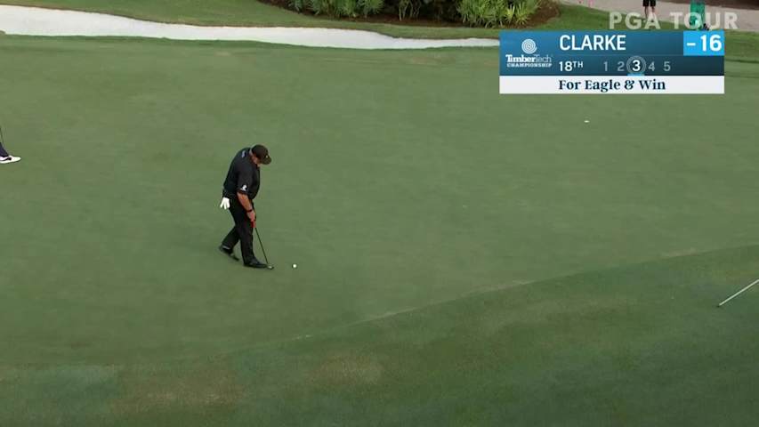 Darren Clarke birdies the last to win at TimberTech