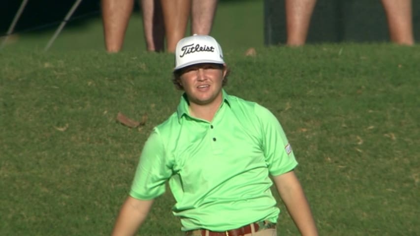 Zac Blair’s impressive approach on No. 18 at Sony Open