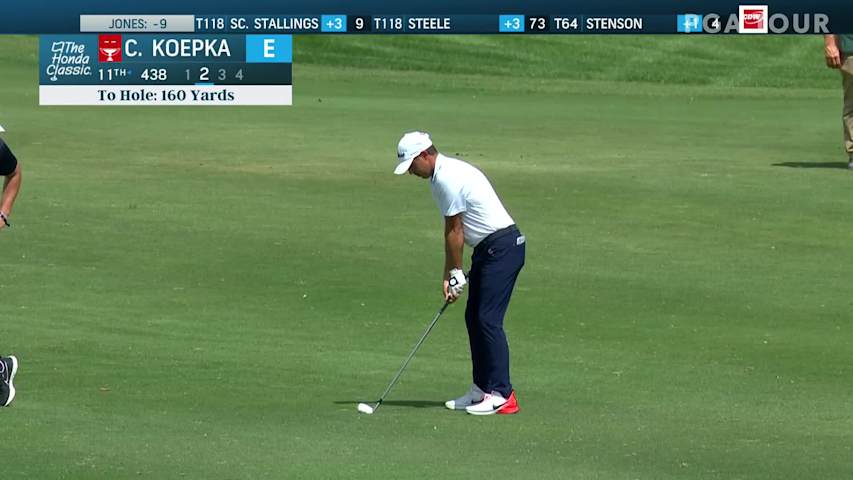 Chase Koepka fairway shot leads to birdie on No. 11 in Round 1 at The Honda Classic
