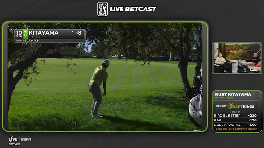 Kurt Kitayama drains 25-foot birdie putt on No. 10 at The Genesis