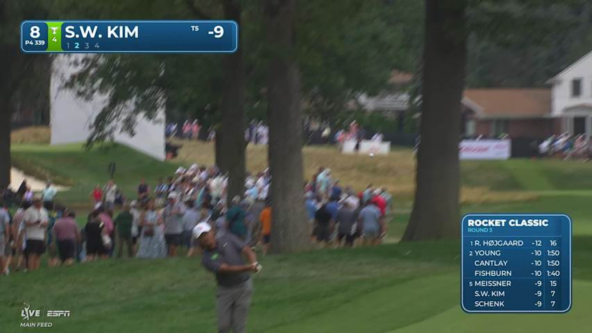 Si Woo Kim sinks 5-foot 6-inch birdie putt on No. 8 at Rocket Classic
