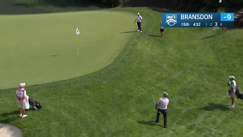 David Bransdon holes out for birdie at DICK'S Open