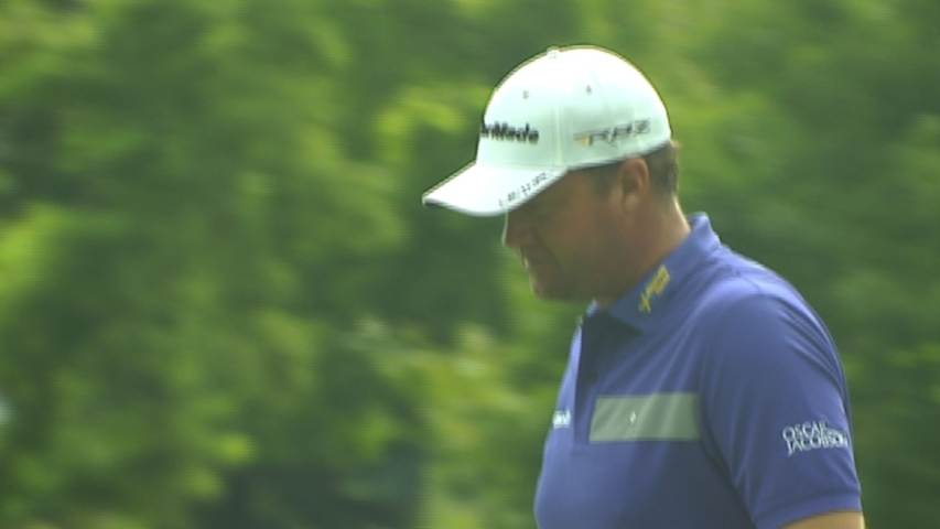 Hanson pars No. 12 in Round 1 of The Greenbrier Classic