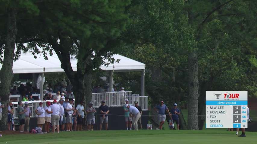 Ryan Gerard's 144-yard approach sets up birdie on No. 17 at TOUR Championship