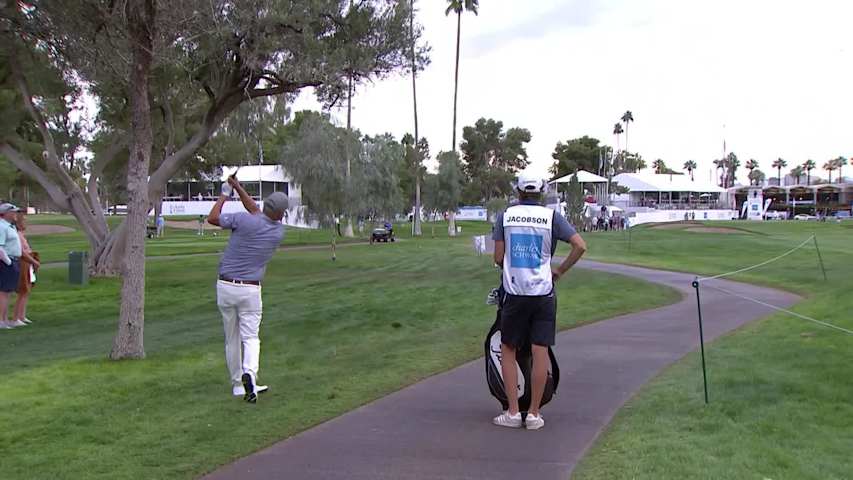 Freddie Jacobson makes birdie on No. 18 at Charles Schwab Cup Championship