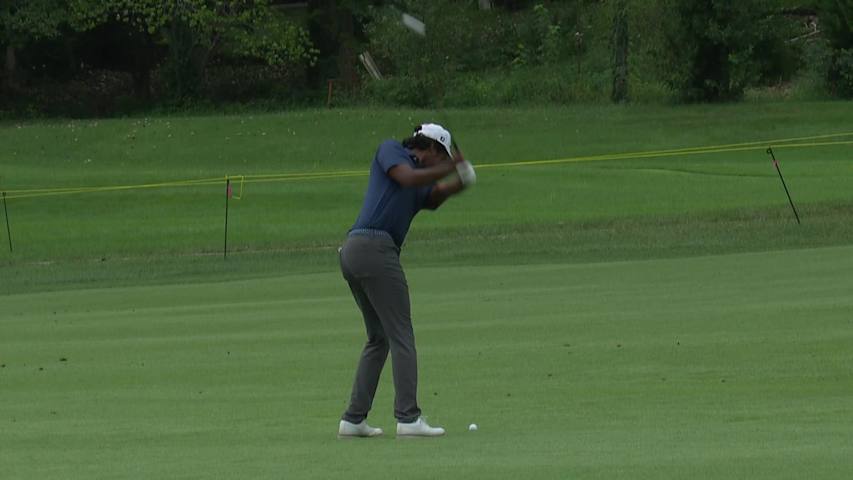 Mahanth Chirravuri makes birdie on No. 17 at AdventHealth