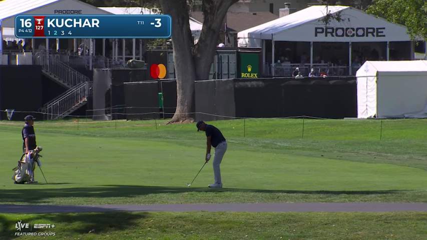 Matt Kuchar hits 106-yard approach to 3 feet, sets up birdie on No. 16 at Procore