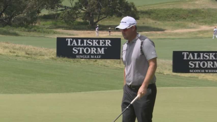 Peter Hanson birdies No. 11 in Round 1 of ISPS HANDA