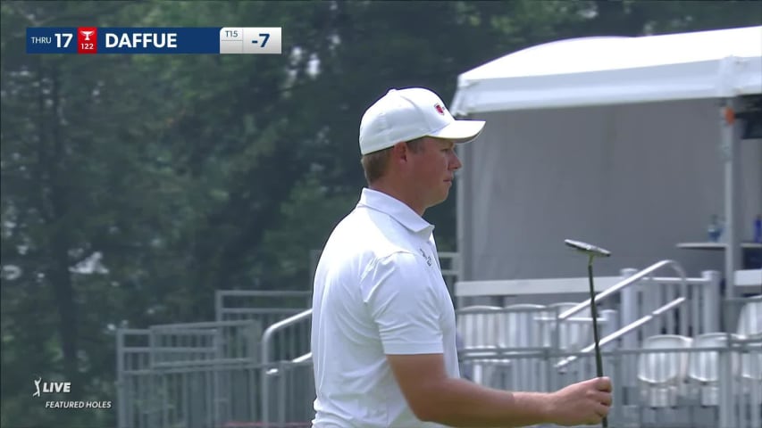 MJ Daffue gets up-and-down from greenside bunker at Rocket Mortgage