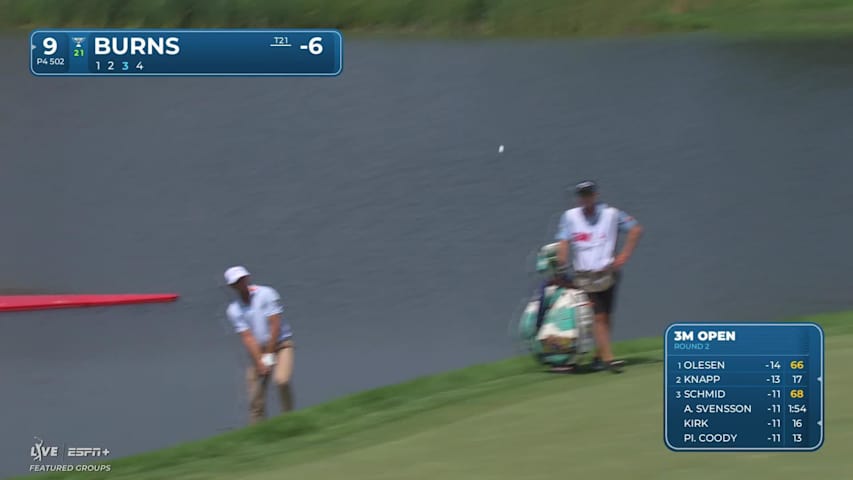 Sam Burns makes birdie on No. 9 at 3M Open