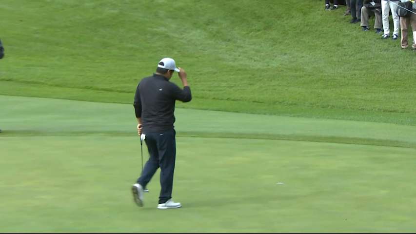 John Huh opens with birdie putt on No. 1 at ZOZO