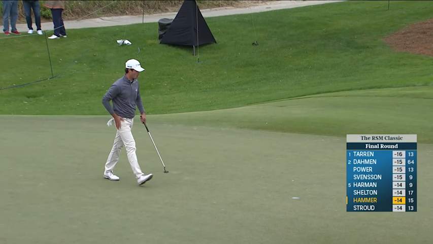 Cole Hammer converts 11-foot birdie putt at The RSM Classic