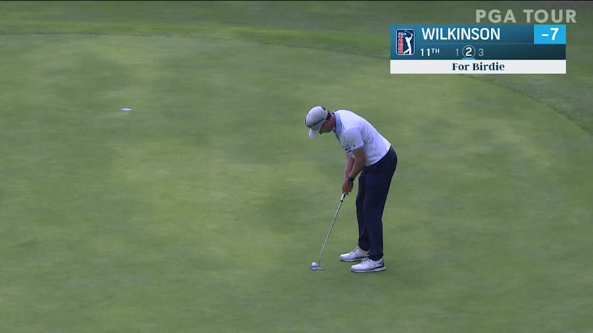 Tim Wilkinson jars 20-footer for birdie at Safeway Open